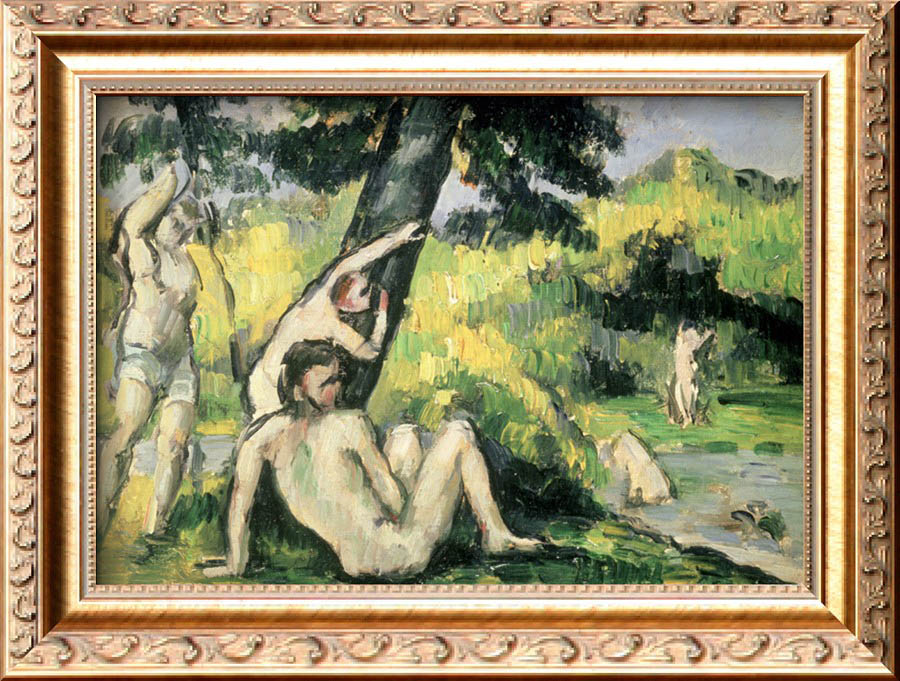 The Bathing Place By Paul Cezanne